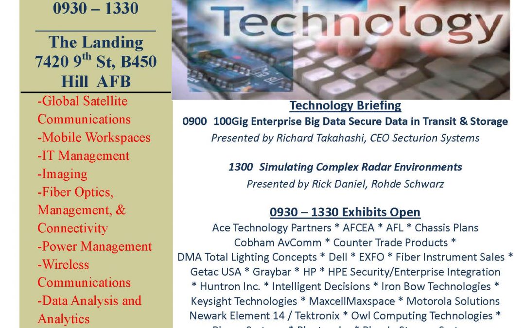 CP Technologies at the Hill AFB Technology Expo 2016