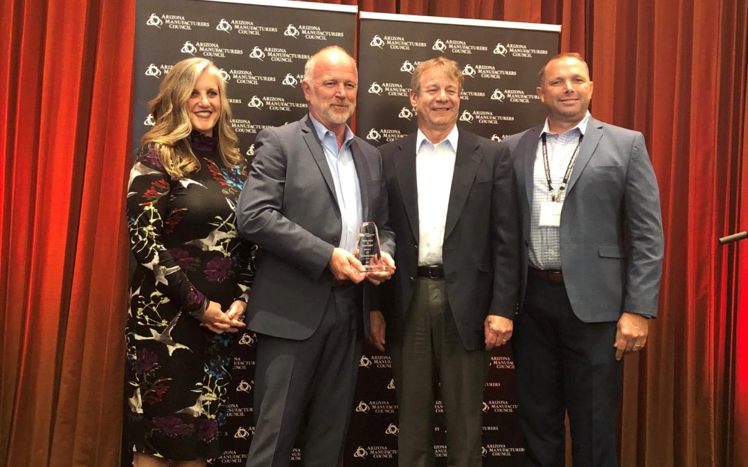 Excellence in Innovation Award Presented to CP Technologies by the Arizona Manufacturers Council